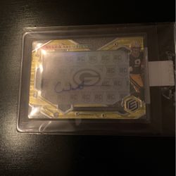 2022 Christian Watson 1/1 Elements Auto Rookie