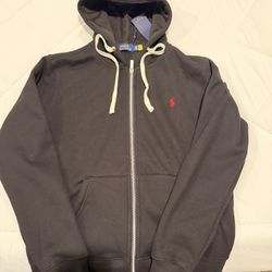 Polo Ralph Lauren Black Zip Up Hoodie 