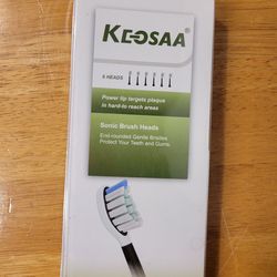 Keosaa Replacement Toothbrush Heads for Philips Sonicare, black , 6 Pack