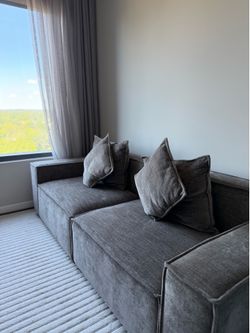 Minimalist Grey Couch