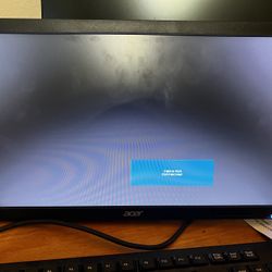 2 Acer Monitors With Stands