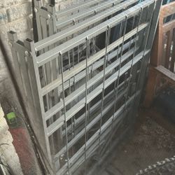 Queen grey Metal Bed Frame