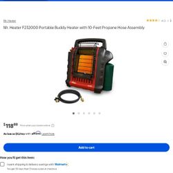 Mr Buddy 9000btu