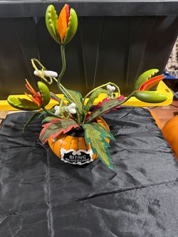 Ghoulish Garden Biting Blossoms Artificial Halloween Plant