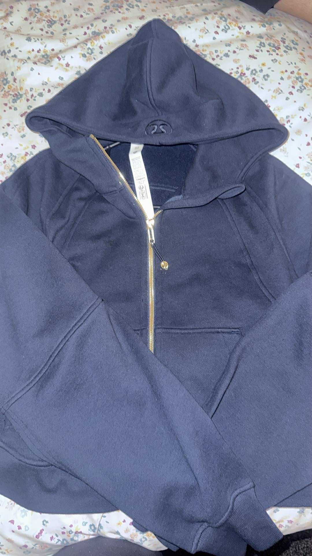 Womens Scuba Oversized Full-Zip Hoodie
