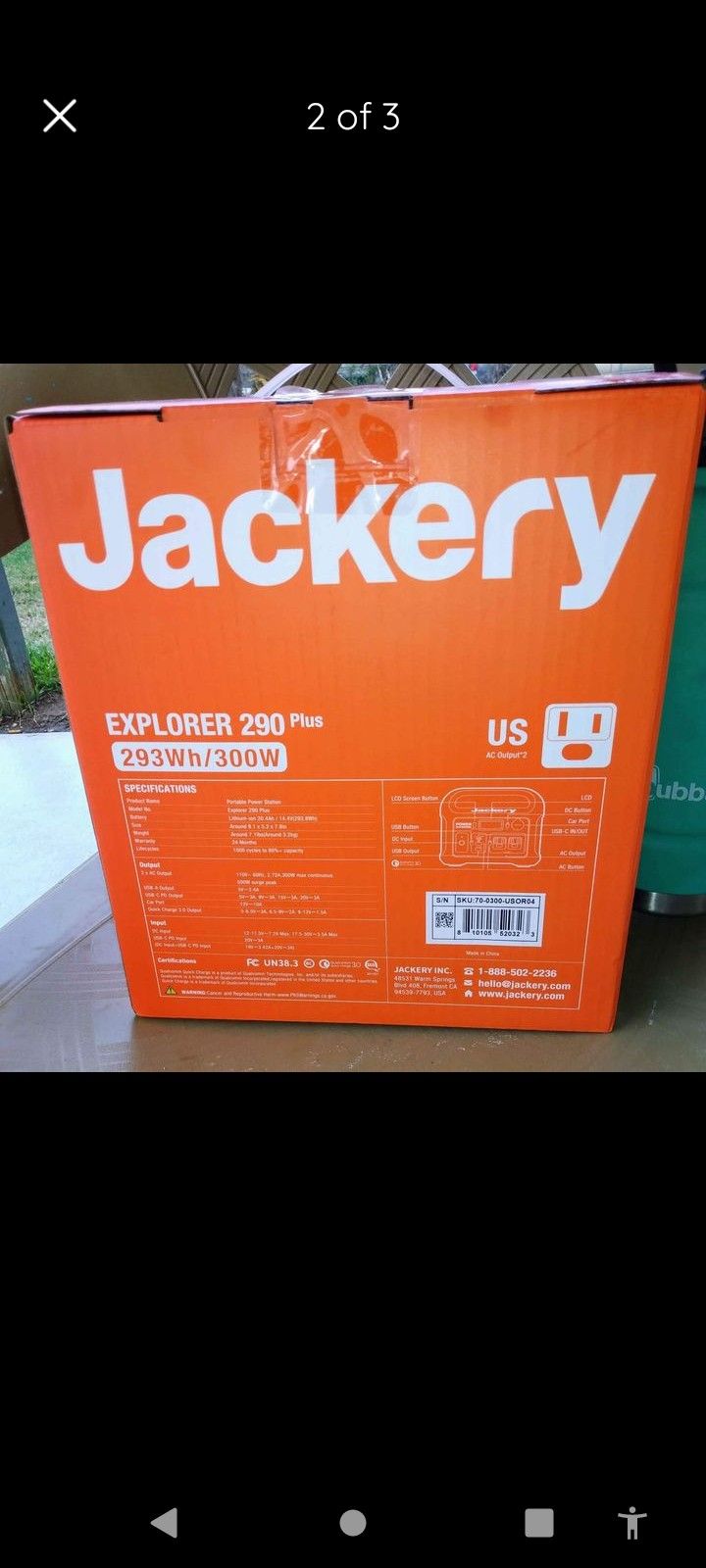 Jackery Explorer 290 Plus Power Station for Sale in San Antonio, TX