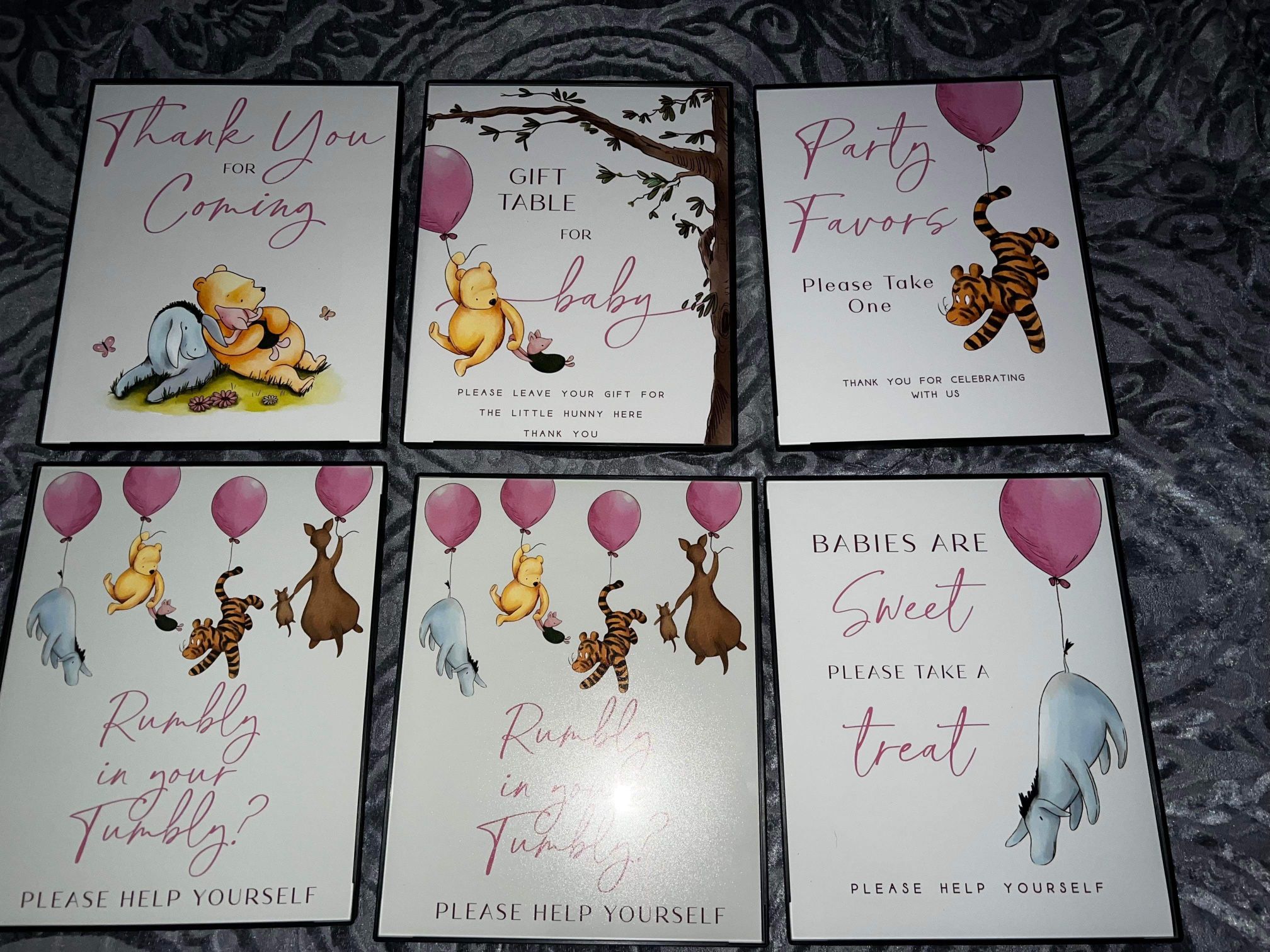 Winnie Baby Shower Decor