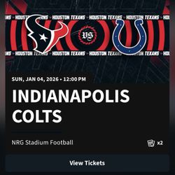 Texans vs Colts