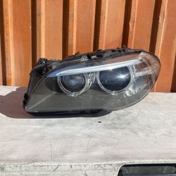 Headlight BMW.  5.   Series. Left Side.  2014-2015-2016.   OEM.  Used.  