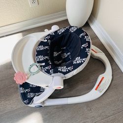 Fisher-Price Portable Baby Chair Sit-Me-Up Floor Seat With Snack Tray And Developmental Toys