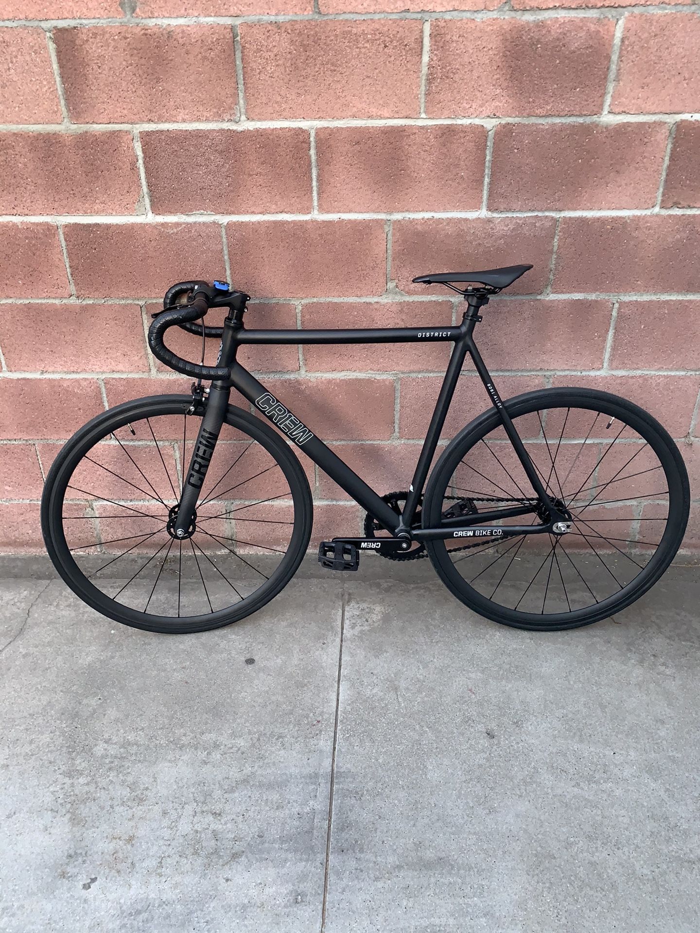 Crew District Track Bike 2019 × 1 Matte Black / 58