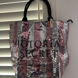 New Victoria’s Secret Sequin Large Tote Bag