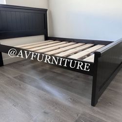 Solid Wood Queen Bed Frame 