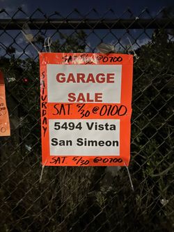 Garage sale