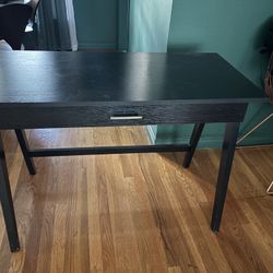 Black IKEA Wooden Desk