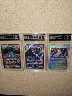 3 Graded Pokémon Cards