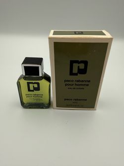 Vintage Paco Rabanne Pour Homme EDT Splash .67 Oz / 20 ml In Original Box