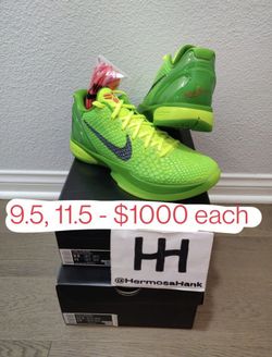 Kobe VI 6 Grinch Christmas 9.5