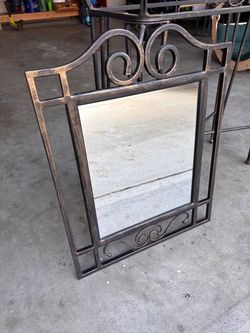 Decorative Metal Framed Wall Mirror