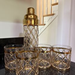 Joseph Altuzarra 18k Gold Lattice Barware Set – Luxury Cocktail Set