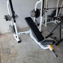 Weights,Bench Press, Bike 
