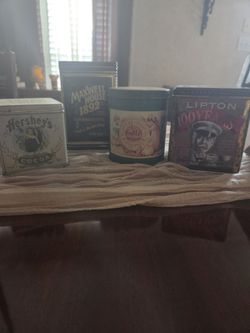Vintage Advertising/Storage Tins. 7 Total.