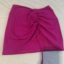 Fuchsia Mini Skirt
