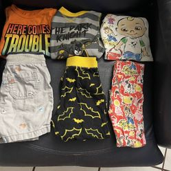 2 Pj Sets And One Short And Shirt Set All Size 3 T