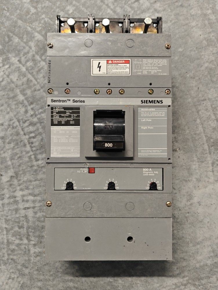 800A Siemens Breaker 