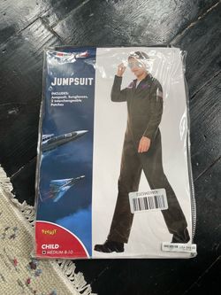 Top Gun flight suit kids medium 8-10 goose/maverick Halloween costume