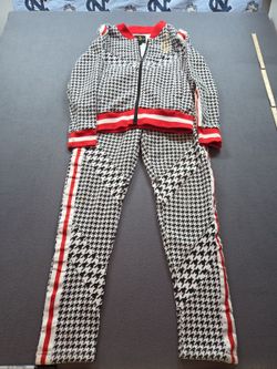 women's vintage Y2K Baby Phat black and white houndstooth tracksuit set size M