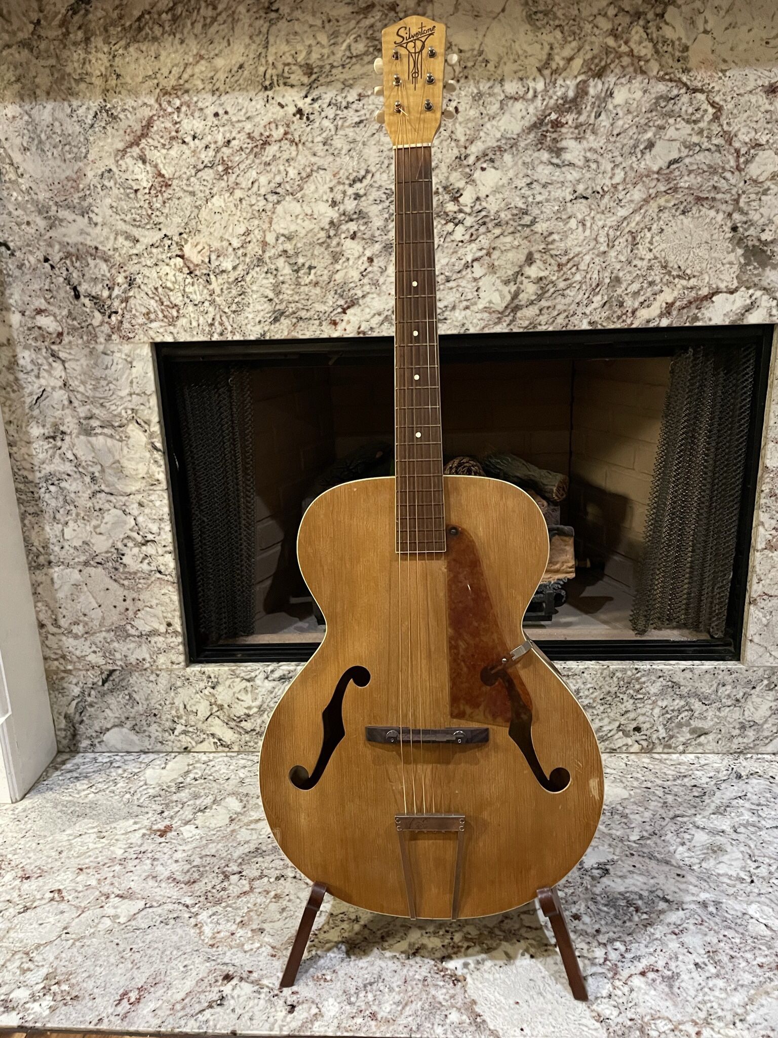 Vintage Mid 1950’s Silvertone Archtop Model 688 “Spanish Guitar”Blond