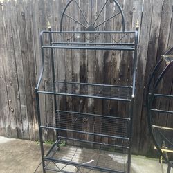Antique bakers rack
