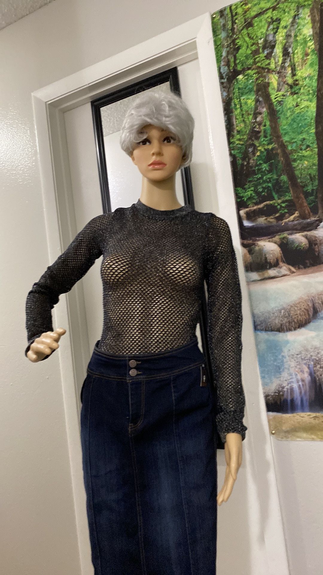 Ladies Fishnet Bodysuit 