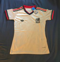 Mexico White Away Women's Soccer Jersey Size XS S M & L