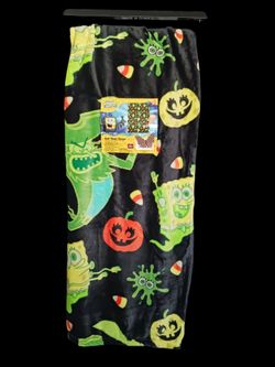 Spongebob Squarepants Halloween Throw 50x70in - Spongeboooo