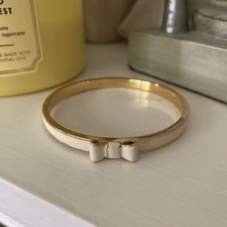 Kate Spade Gold & Cream Bangle Bracelet