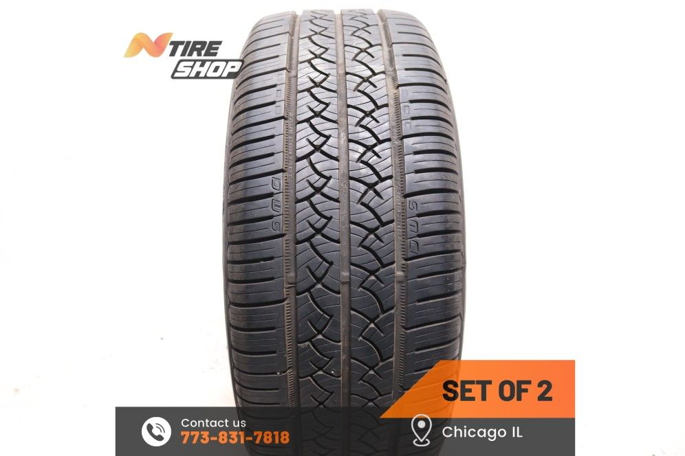 Set of 2 Used 9.5/32 235/55R17 99H Continental TrueContact Tour