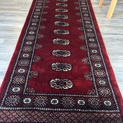 Hand 🖐️ Knotted Royal Bukhara Runner NOW  $310