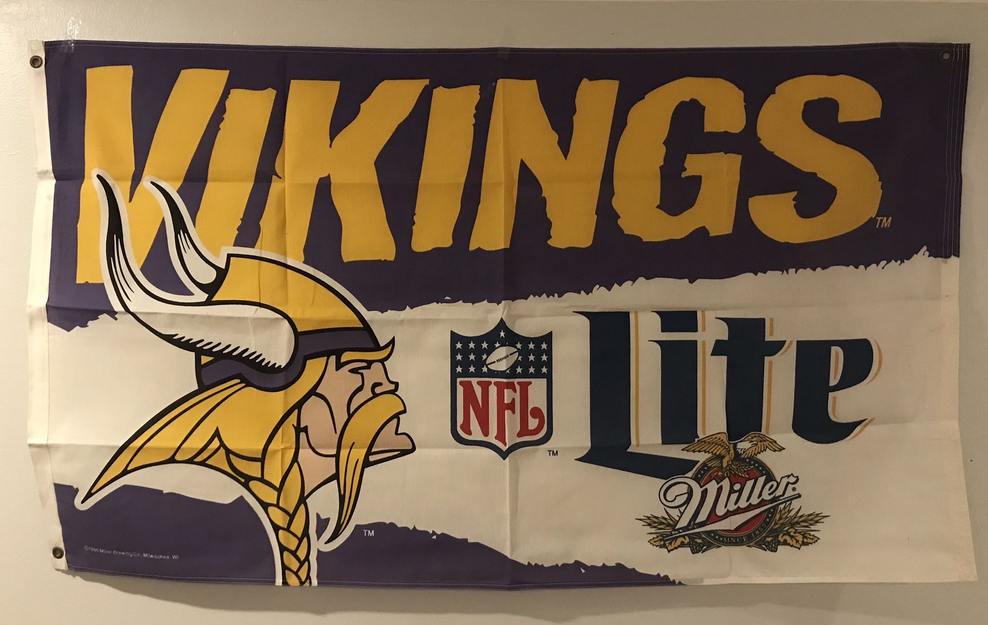 Minnesota Vikings Wall Flag  - Large Horizontal
