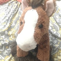 Build A Bear Workshop Stuffed Horse 🐴 Brown With White Snout 