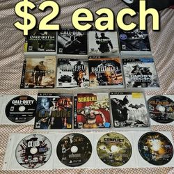 Ps3 Playstation 3 Games ( $2 Each )