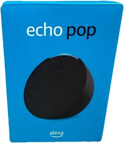 Echo Pop (1st Gen) Full Sound Compact Smart Speaker with Alexa, Charcoal
