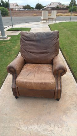 Pottery Barn Leather Recliner