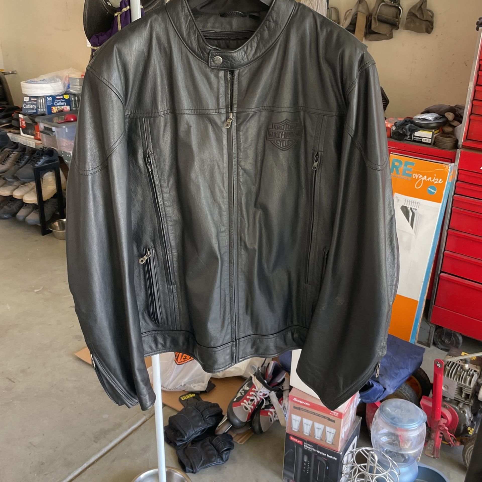 H D Leather Jacket Coat Harley Davison