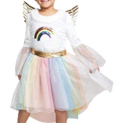 Girl Unicorn Costume, Small (Age 4-6)