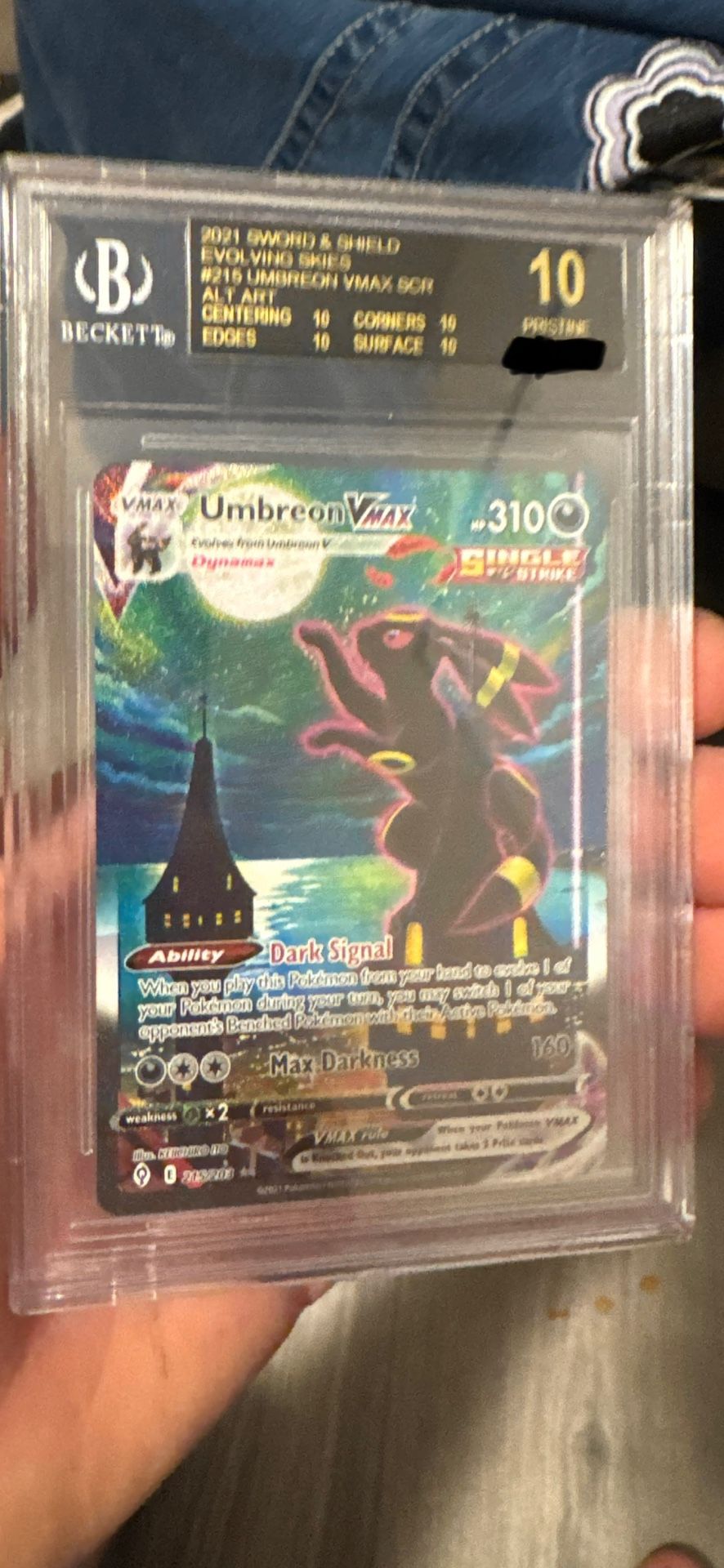 Umbreon Vmax Alt Black label