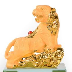 Golden Resin Chinese Zodiac Tiger