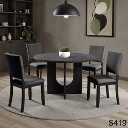 Round Dining Table Set 