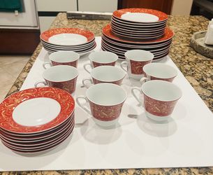 39-Piece Set Coffee Cups/Plates